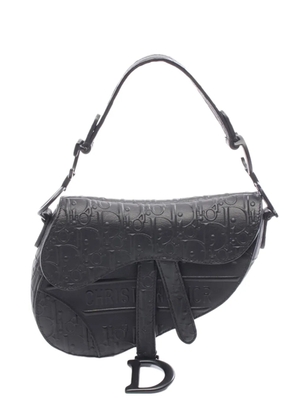 Christian Dior Pre-Owned 2010-2026 Mini Oblique Embossed Saddle satchel - Black