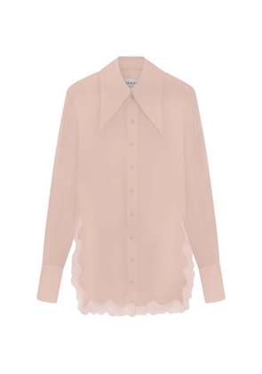 16Arlington Fiorella lace-trimmed shirt - Pink