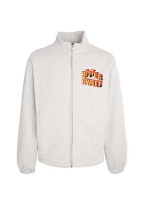 Tee Library graphic-print zip-up jacket - Grey