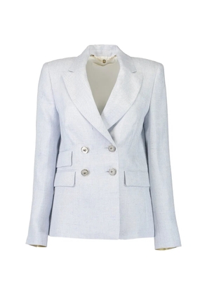 DMN Paris double-breasted valenciane blazer - Blue