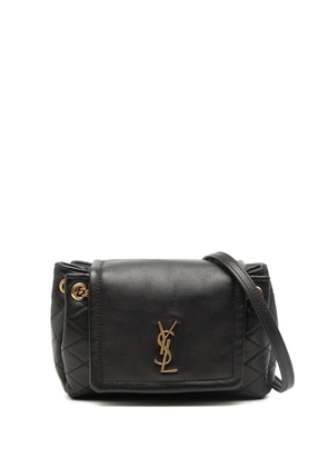 Saint Laurent Pre-Owned 2023 Mini Quilted Lambskin Monogram Nolita Bag crossbody bag - Black