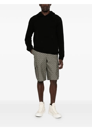 Balmain Monogram cargo shorts - Black