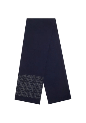 GUESS USA rhinestone-embellished geometric-pattern scarf - Blue