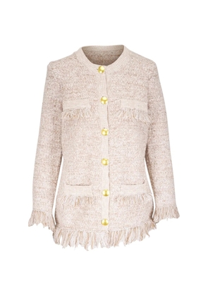 L'Agence Kastoria fringed jacket - Neutrals
