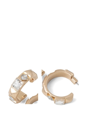 AllSaints crystal-embellished hoop earrings - Gold