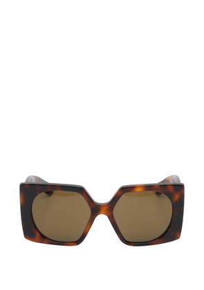 VALENTINO GARAVANI EYEWEAR VLogo Signature rectangle-frame sunglasses - Brown