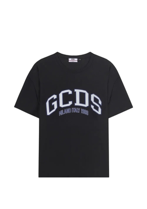 GCDS logo-print mesh T-shirt - Black