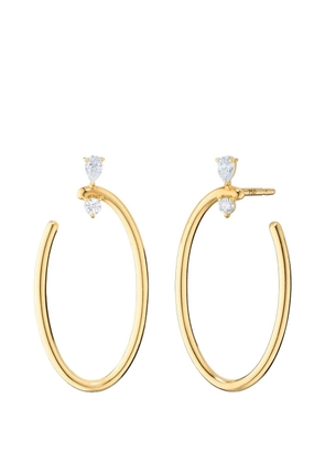 MONICA RICH KOSANN large Galaxy Wrap Hoop diamond earrings - Gold