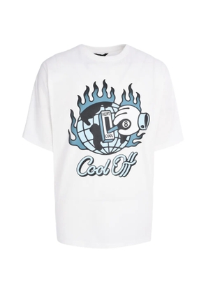 Tee Library Cool Off graphic-print t-shirt - White