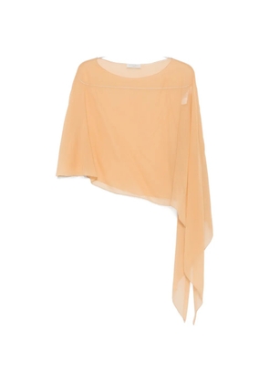 Antonelli Melone asymmetric draped top - Neutrals