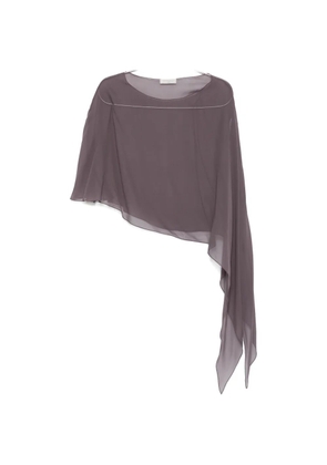 Antonelli Melone asymmetric draped top - Purple