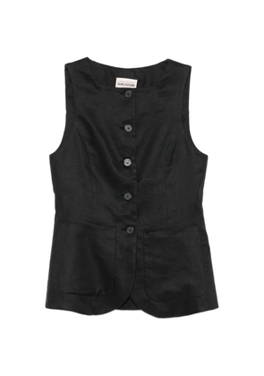 Semicouture button-up waistcoat - Black