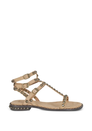 Ash Play stud-embellished suede sandals - Neutrals