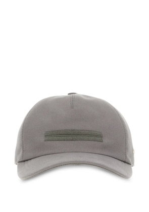 Zegna embroidered-logo baseball cap - Grey