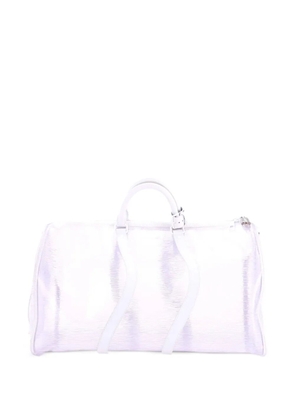 Louis Vuitton Pre-Owned Keepall Bandouliere Bag Limited Edition Epi Plage PVC 50 travel bag - White