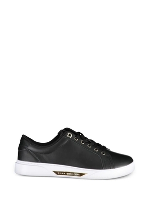 Tommy Hilfiger logo-plaque low-top sneakers - Black