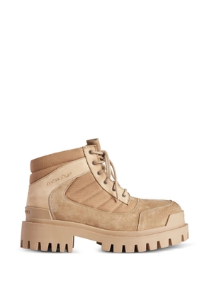 Balenciaga Strike combat boots - Neutrals