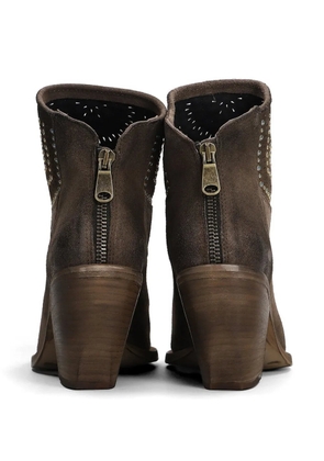 Metisse suede ankle boots - Brown