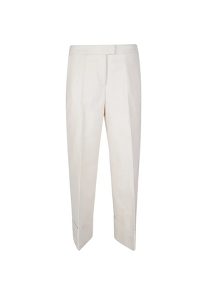 PT Torino pressed-crease turn-up trousers - Neutrals