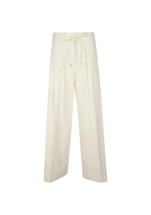 ERMANNO FIRENZE drawstring pleated trousers - Neutrals