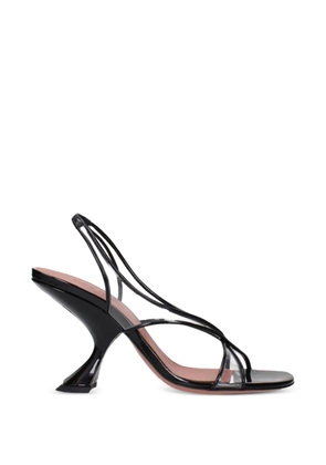 Amina Muaddi Lena flared-heel sandals - White