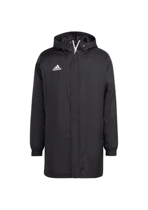 adidas logo-detail hooded coat - Black
