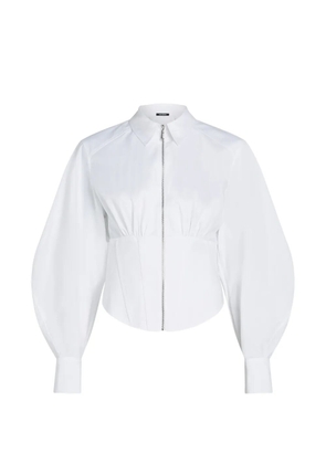 Karl Lagerfeld corset-style poplin shirt - White