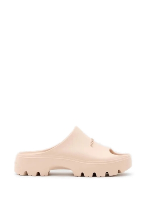 AllSaints Eclipse logo-embossed sandals - Pink