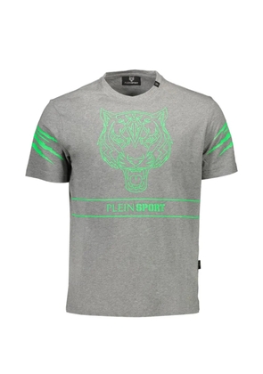 Plein Sport tiger-print T-shirt - Grey