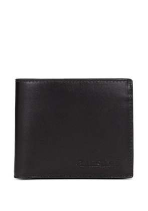 a.testoni bi-fold leather wallet - Black