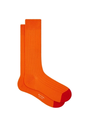 Paul Smith ribbed-knit socks - Orange