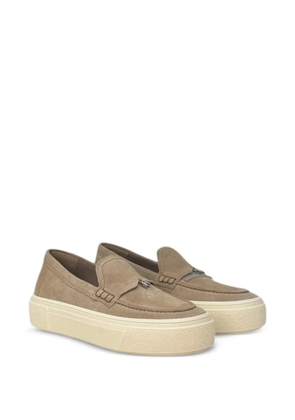 Hogan Crosswind platform loafers - Neutrals