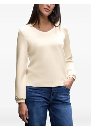 Street One V-neck long-sleeve blouse - Neutrals