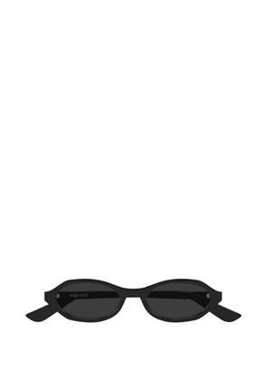 Alexander McQueen Eyewear geometric-frame sunglasses - Black