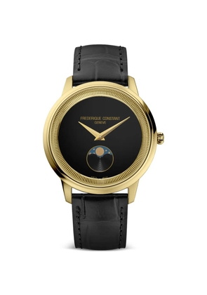 Frederique Constant Classics Moneta Moonphase quartz -movement 37mm watch - Black