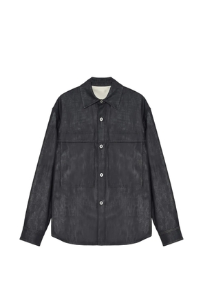 JIL SANDER+ contrast-stitch denim shirt - Blue