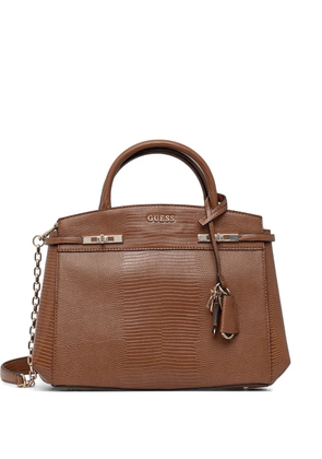 GUESS USA Melinda animal-print tote bag - Brown