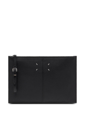 Maison Margiela buckle leather clutch bag - Black