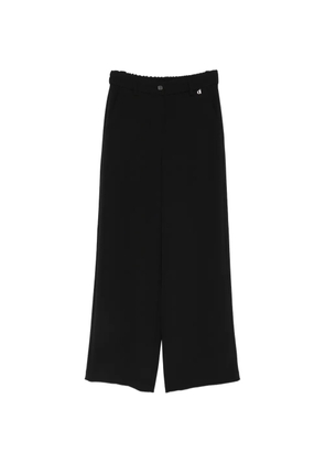 DIXIE logo-plaque wide-leg trousers - Black