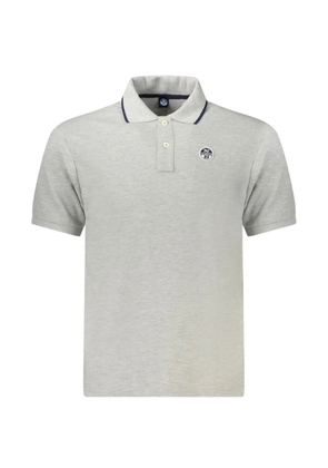 North Sails logo-patch cotton polo shirt - Grey