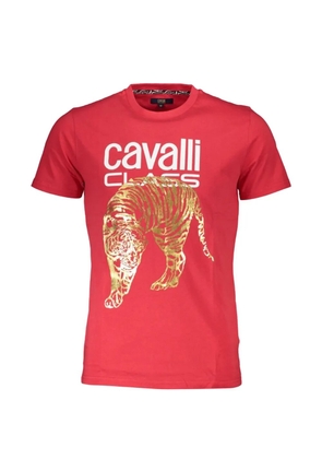 Cavalli Class tiger-print T-shirt - Red