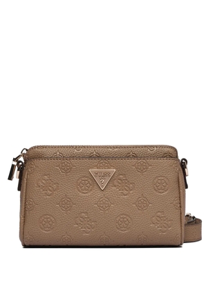 GUESS USA Cresidia II embossed-logo cross-body bag - Neutrals