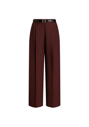Dolce & Gabbana belted pleated trousers - Red