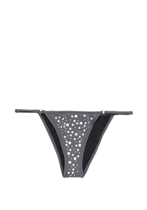 Gimaguas Gaia crystal-embellished bikini bottoms - Grey