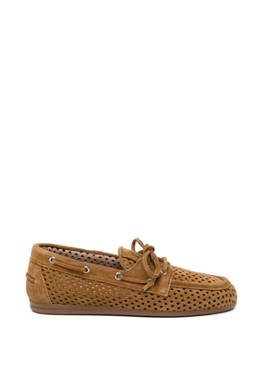 Posa perforated loafers - Brown