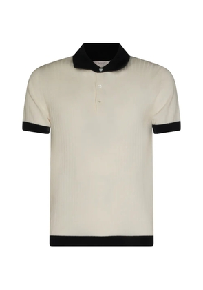 Malo ribbed-knit polo shirt - Neutrals