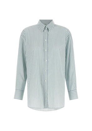 Xacus striped cotton shirt - Green
