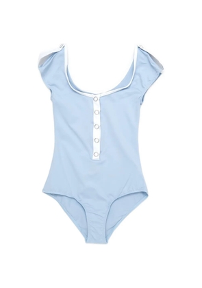 Gimaguas Ale eyelet-embellished swimsuit - Blue