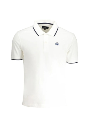 La Martina embroidered-logo polo shirt - White