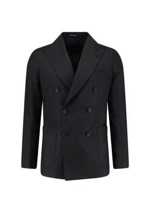 Tagliatore peaked-lapel double-breasted blazer - Black
